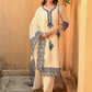 Floral Embroidered V-Neck Straight Kurta with Trousers & Dupatta