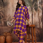 Printed High-Low Kurta with Trousers