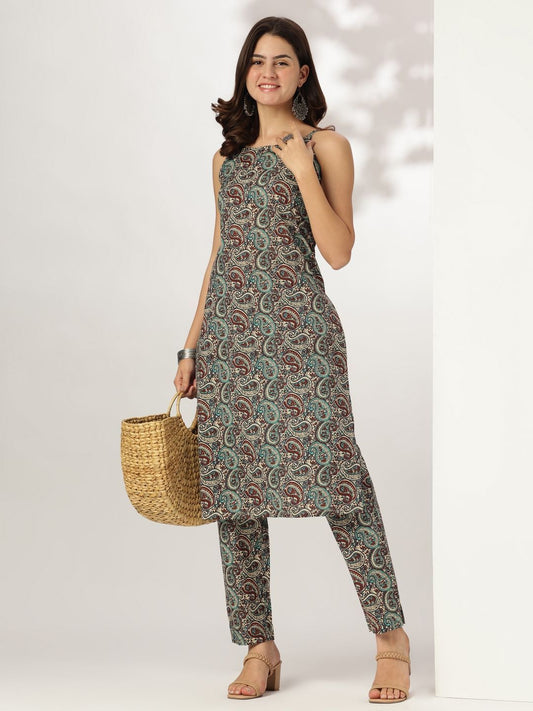 Women Pure Cotton Kurta Pant Set