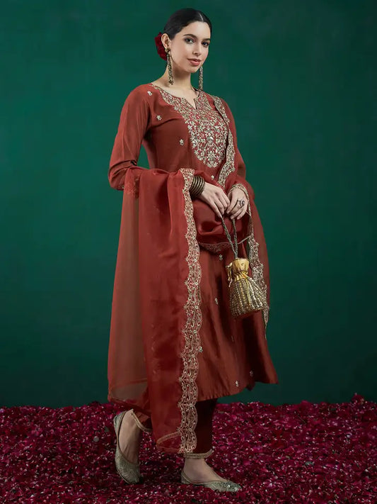 Women Kurta Pant Dupatta Set