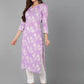 Women Cotton Rayon Kurta Pant Dupatta Set