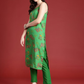 Floral Printed Kurta with Trousers & Dupatta