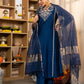 Women Embroidery Solid Straight Kurta and Pant Set with Dupatta