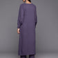 Women Angrakha Silk Crepe Kurta with Trousers