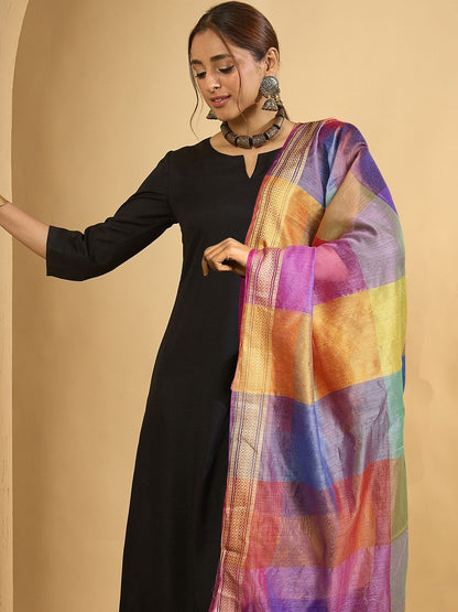 Women Regular Kurta with Trousers & With Dupatta