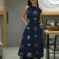 Elephant Print Sleeveless Kurta Palazzo set