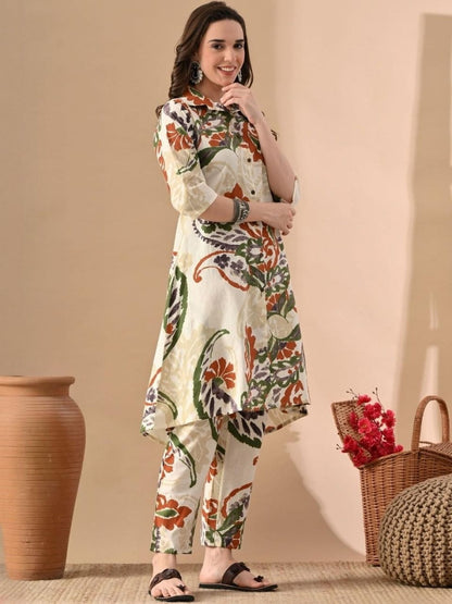 Printed Tunic With Trousers Co-Ord