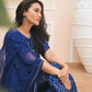 Women Blue Viscose Rayon Kurta, Palazzo Set and Dupatta set