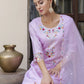 Lavender Kurta pant dupatta set