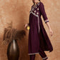 Ethnic Motifs Embroidered A-Line Kurta With Trouser