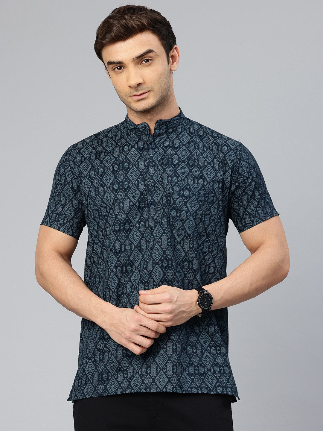 Men Ethnic Motifs Printed Pure Cotton Kurta