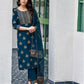 Women Cotton Blend Kurta Pant Dupatta Set