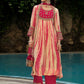 Women Silk Blend Kurta Pant Dupatta Set