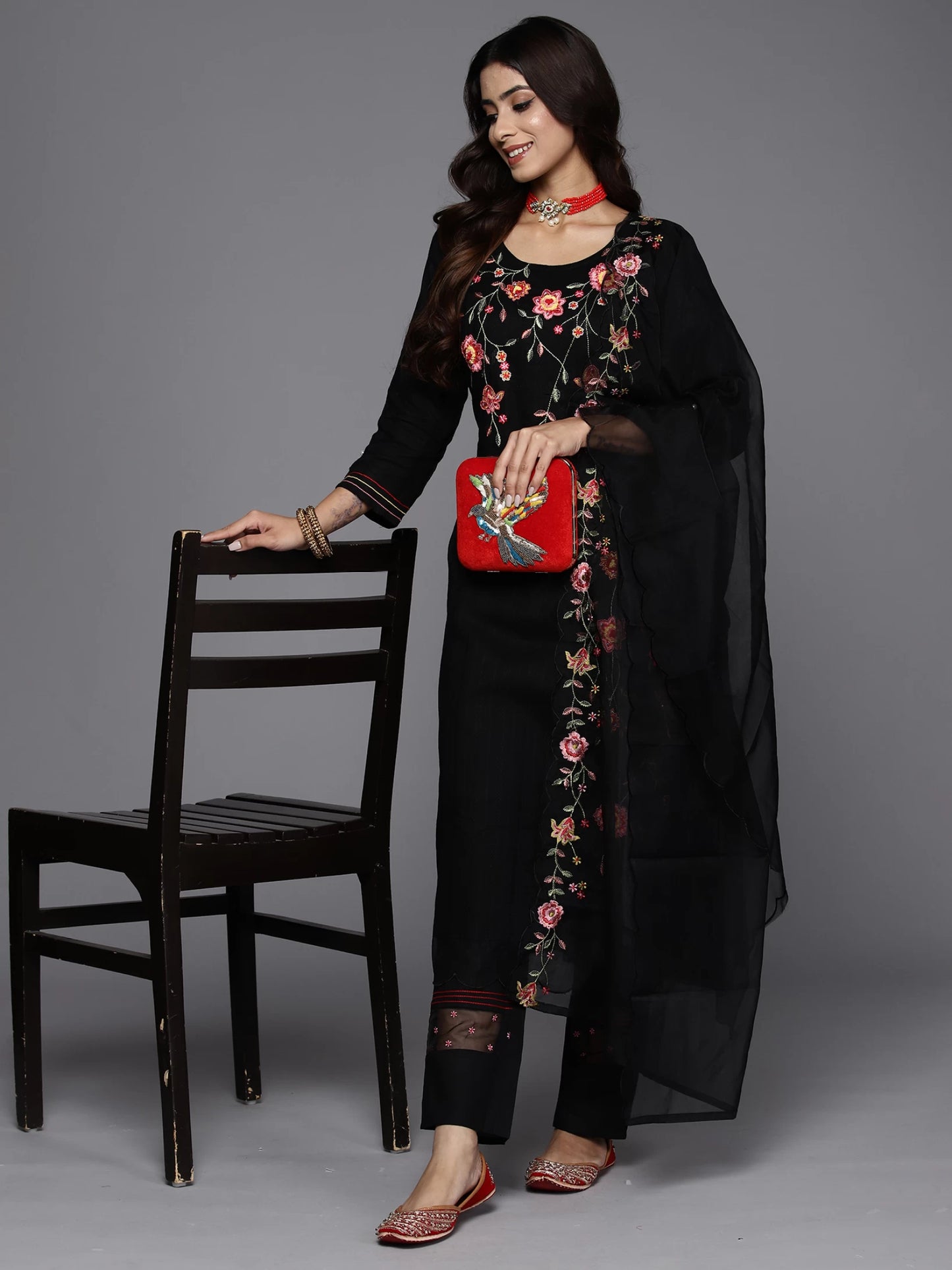 Women Pure Cotton Kurta Pant Dupatta Set