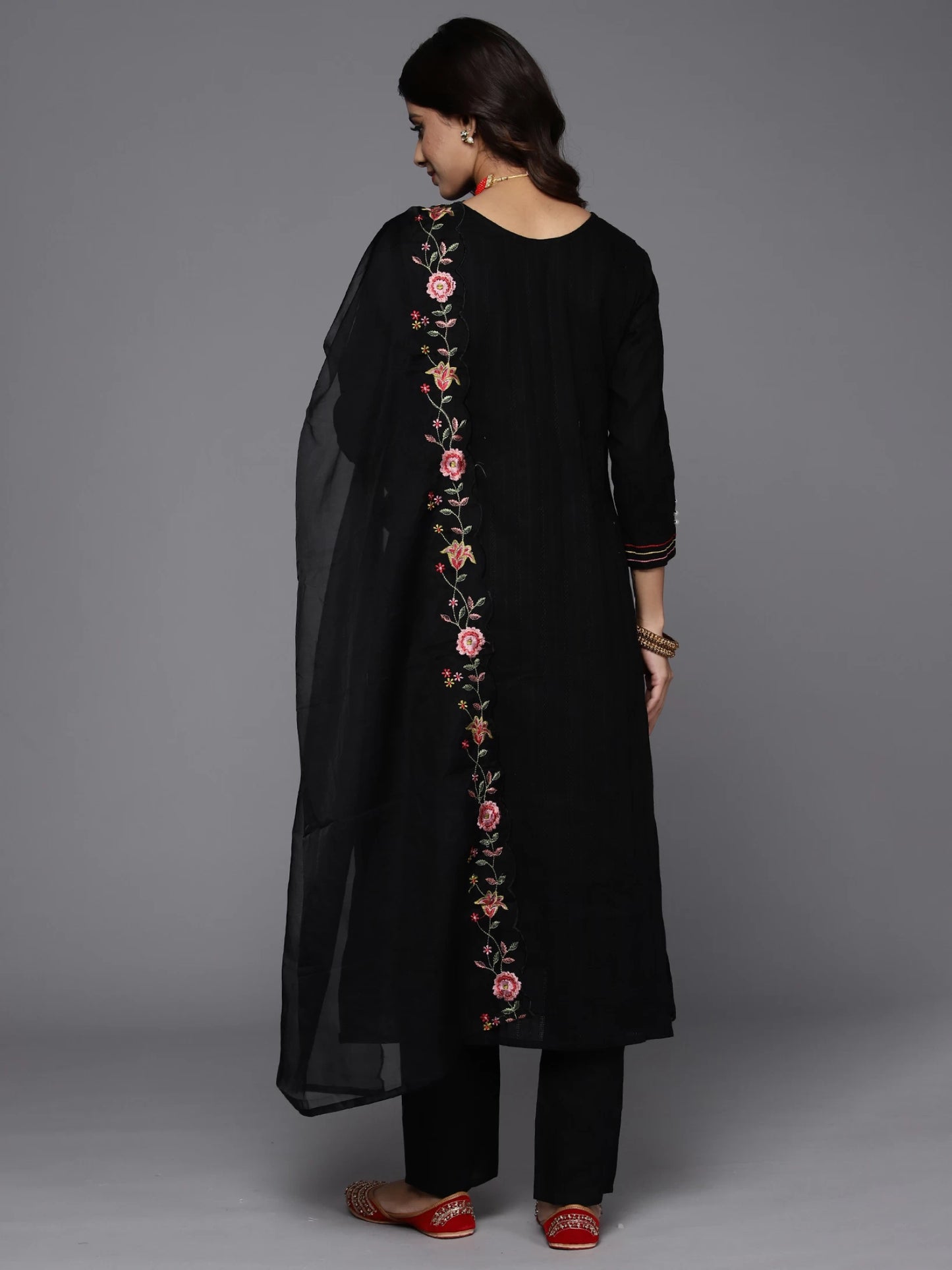 Women Pure Cotton Kurta Pant Dupatta Set