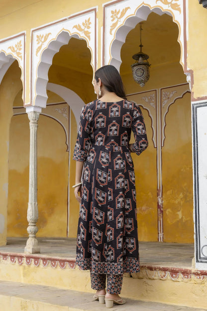 Women Pure Cotton Kurta Pant Dupatta Set