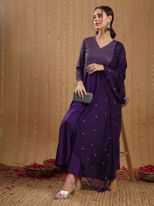 Women Viscose Rayon Kurta Pant Dupatta Set