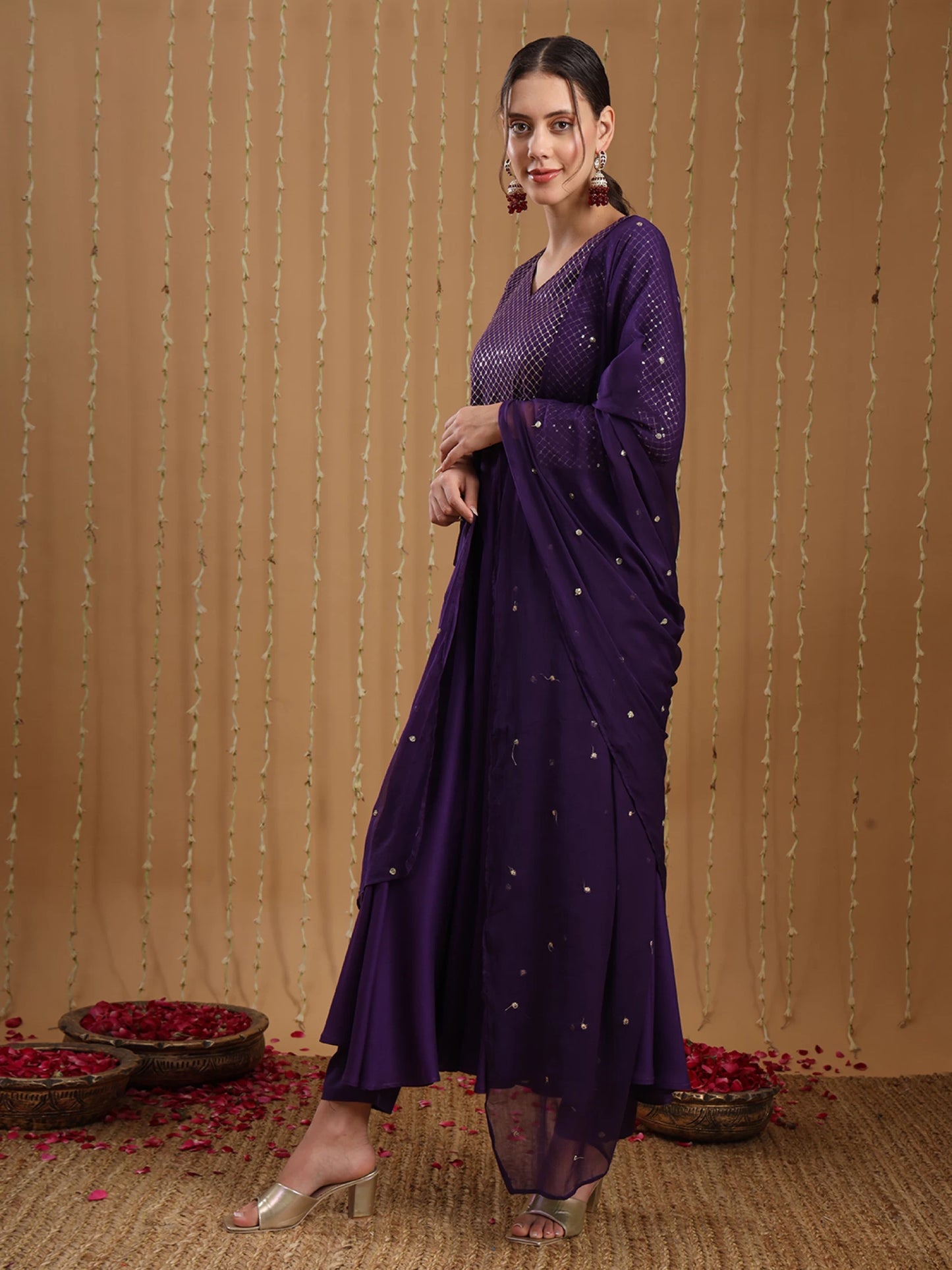 Women Viscose Rayon Kurta Pant Dupatta Set