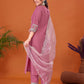 Women Cotton Blend Kurta Pant Dupatta Set