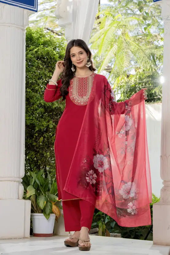 Women Pure Cotton Kurta Pant Set - Amy's Cart