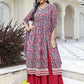 Women Pure Cotton Kurta Skirt Dupatta Set