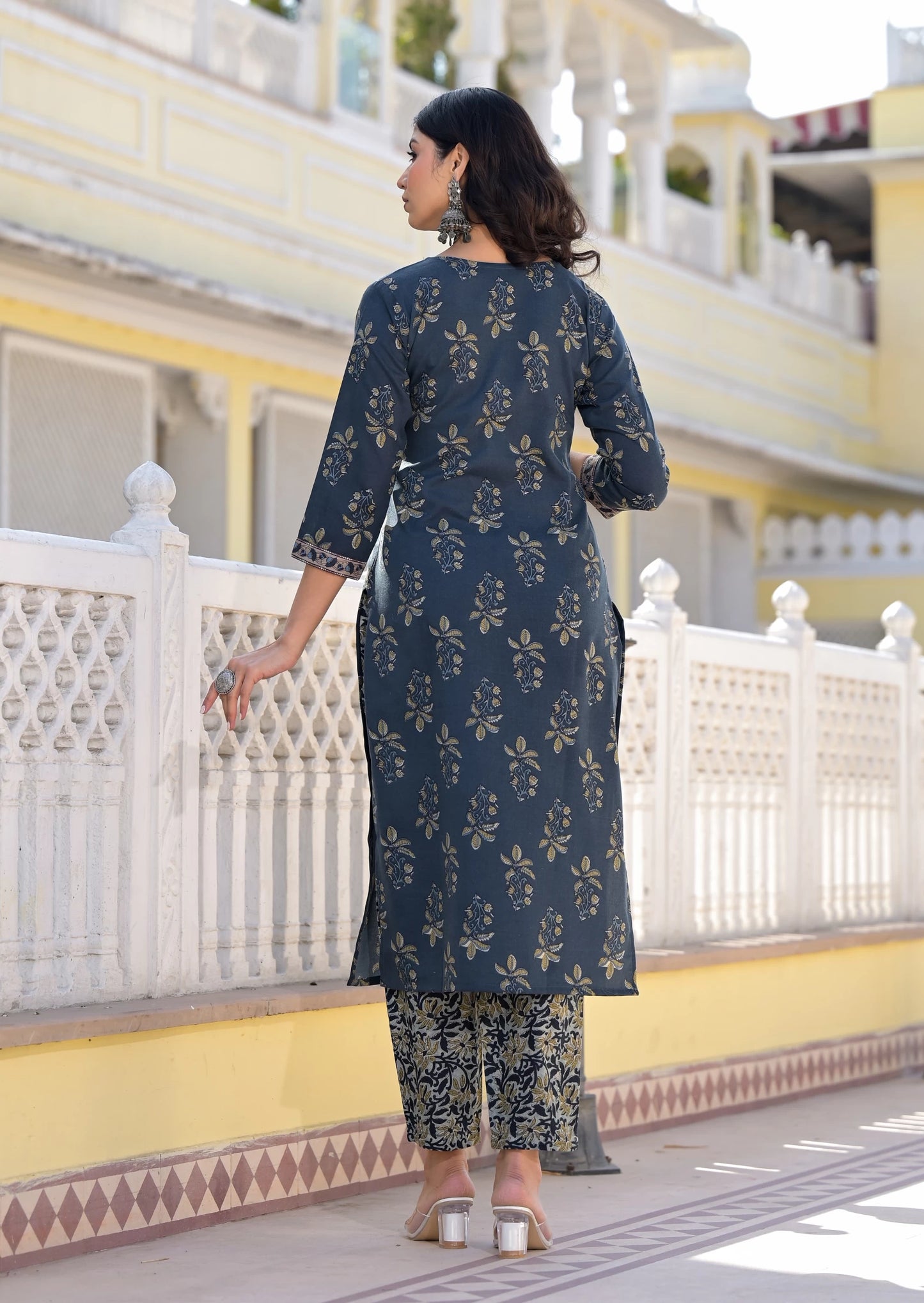 Women Viscose Rayon Kurta Pant Dupatta Set