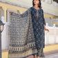 Women Viscose Rayon Kurta Pant Dupatta Set