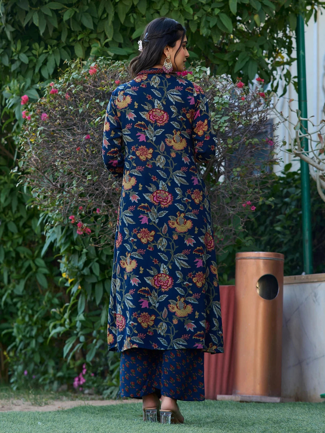 Women Cotton Rayon Kurti Palazzo Dupatta Set - Amy's Cart