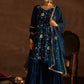 Women Floral Embroidered Regular Sequinned Kurta with Sharara & With Dupatta