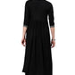 Women's Black Embroidered Nyra Kurta and Pant Set