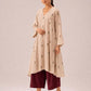 Women's Viscose Rayon A-Line Printed Co-Ord Set with Palazzo