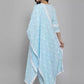 Women Pure Cotton Kurta Dhoti Pant Dupatta Set