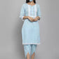 Women Pure Cotton Kurta Dhoti Pant Dupatta Set