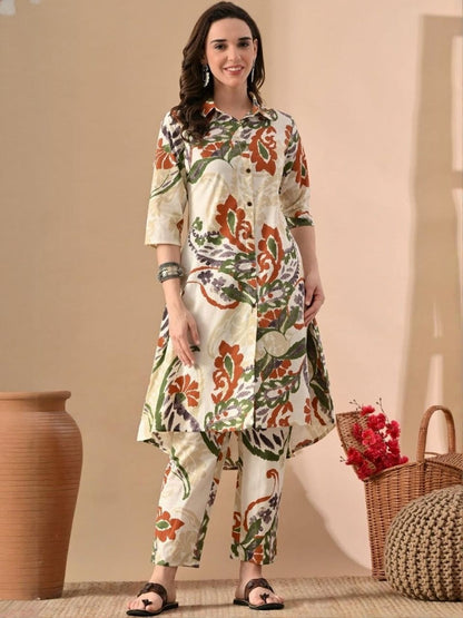 Printed Tunic With Trousers Co-Ord
