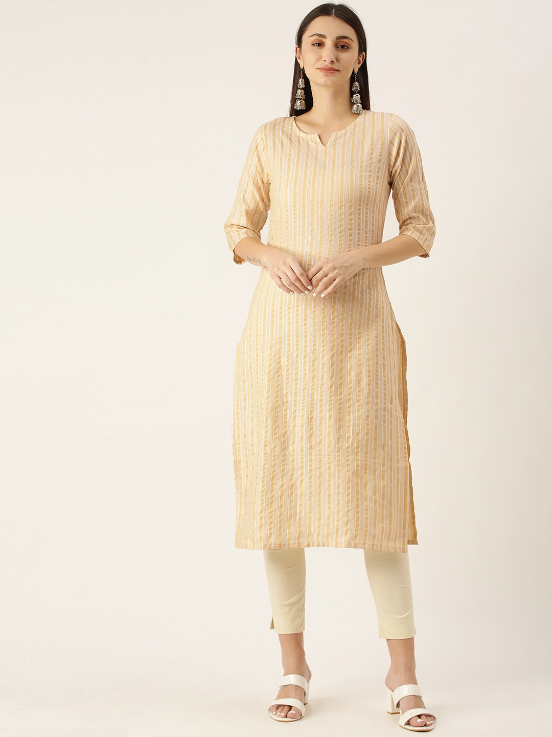 Trendy 3/4 Sleeve Kurta Tops