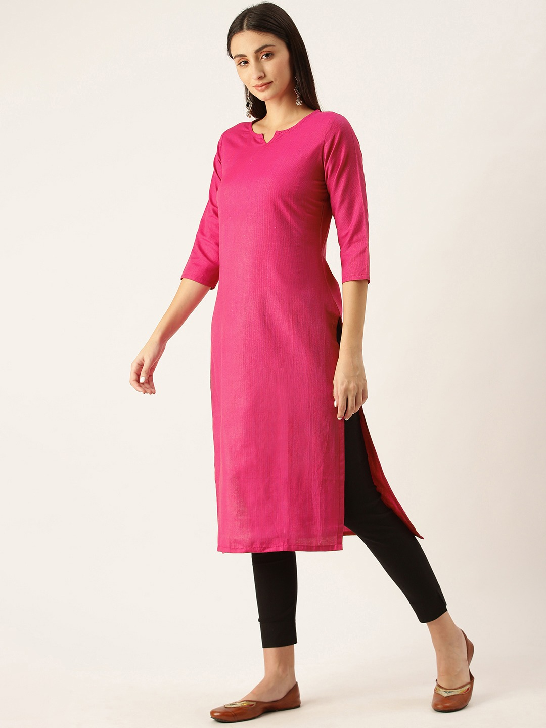 Trendy 3/4 Sleeve Kurta Tops