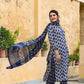 Women's Cotton Blend Floral Block Printed Straight Kurta Pant with Dupatta Set