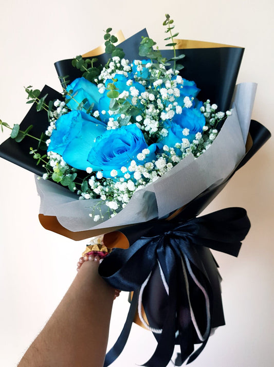 Eliya - The Blue Roses Bouquet