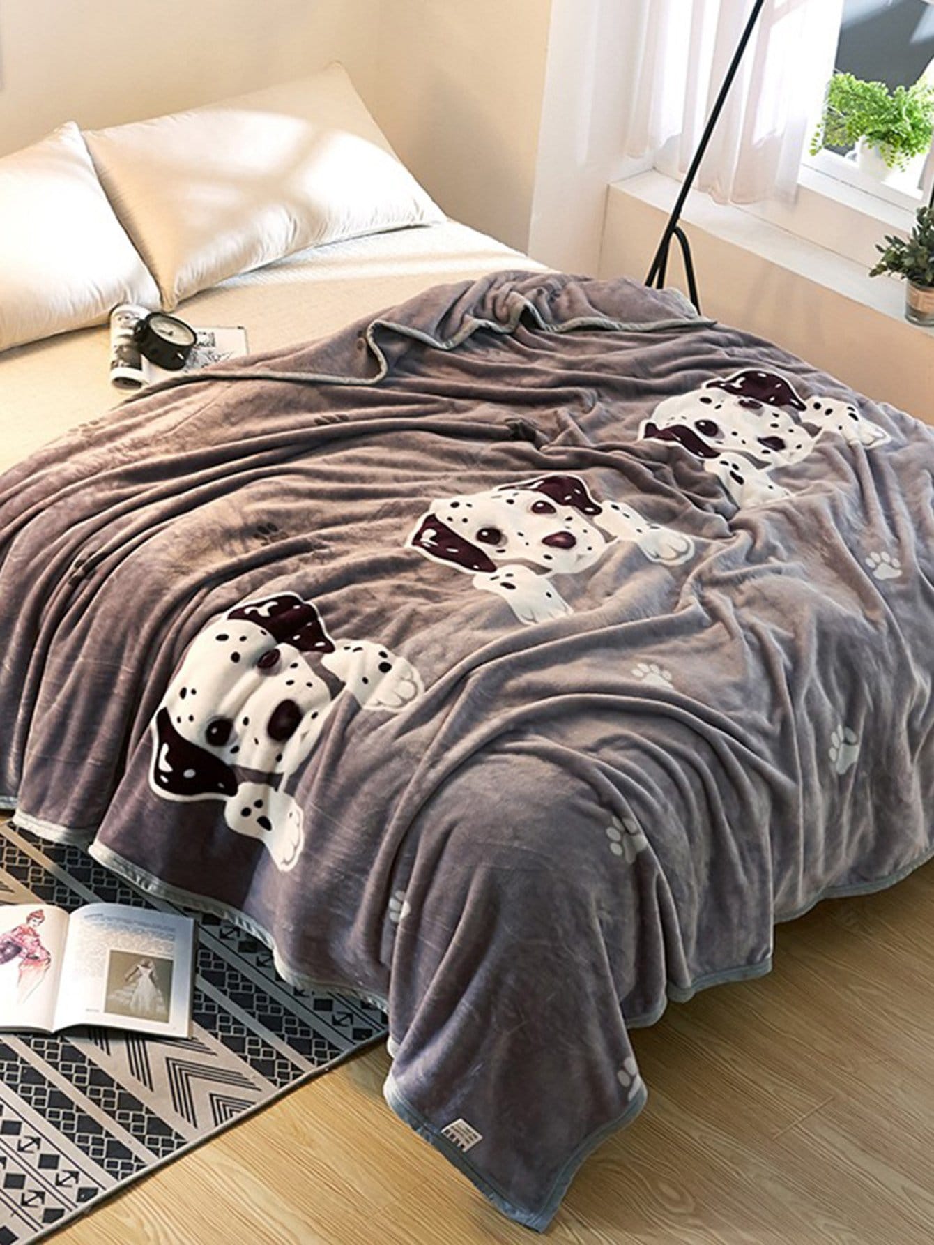 Dog Print Blanket 1PC