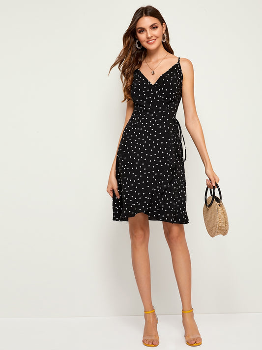 Polka Dot Print Cami Dress