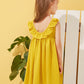Toddler Girls Ruffle Trim Button Front Tea Dress