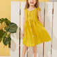 Toddler Girls Ruffle Trim Button Front Tea Dress