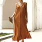 Button Front Split Side Tank Dress