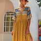 Tribal Print Split Thigh Dress