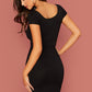 Split Hem Bodycon Dress