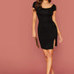 Split Hem Bodycon Dress