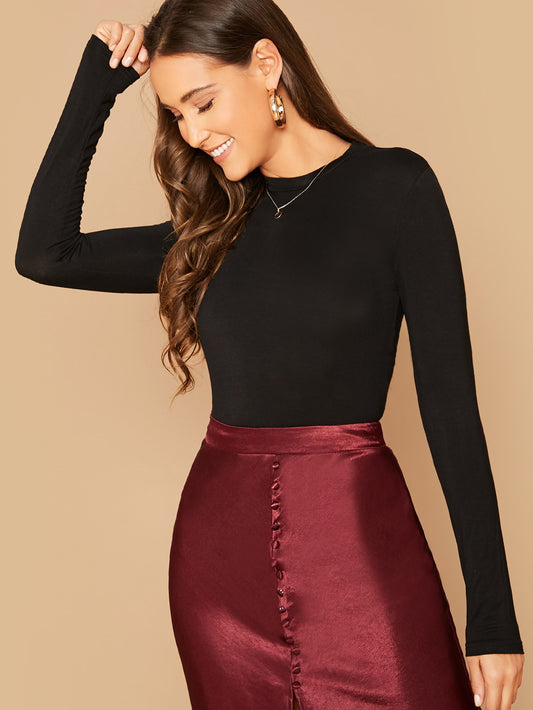 Slim Fitted Solid Tee