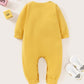 Baby Boy Cartoon Graphic Ear Patched Jumpsuit