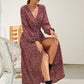 Bishop Sleeve Self Tie Wrap Dress
