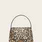 Leopard Flap Satchel Bag